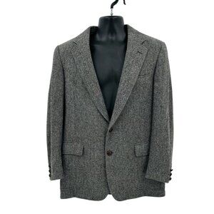 Vintage Cricketeer Hudson’s Blazer Sport Coat Size 40R Wool Herringbone USA *See